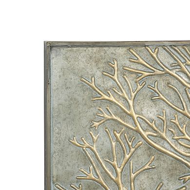 Stella & Eve Metallic Tree Wall Decor 4-piece Set