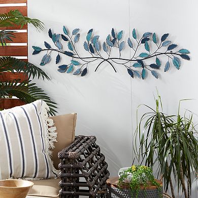 Stella & Eve Blue Leaves Wall Decor