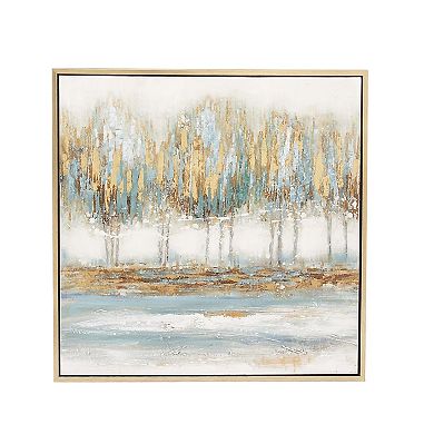 Stella & Eve Metallic Abstract Tree Framed Wall Art