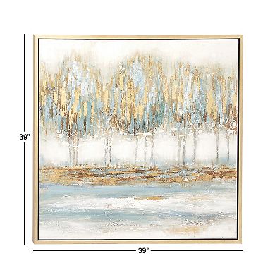 Stella & Eve Metallic Abstract Tree Framed Wall Art