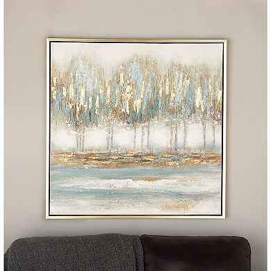 Stella & Eve Metallic Abstract Tree Framed Wall Art