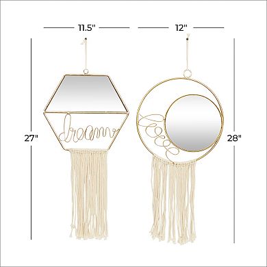 Stella & Eve Mirror Dream Love Wall Decor 2-piece Set