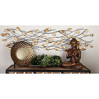 Stella & Eve Gold Finish Branches Wall Decor