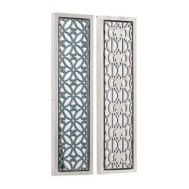 Stella & Eve Wood Cut-Out Trellis Wall Decor 2-Piece Set