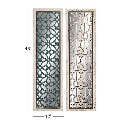 Stella & Eve Wood Cut-Out Trellis Wall Decor 2-Piece Set