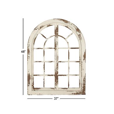 Stella & Eve Windowpane Distressed Wall Decor