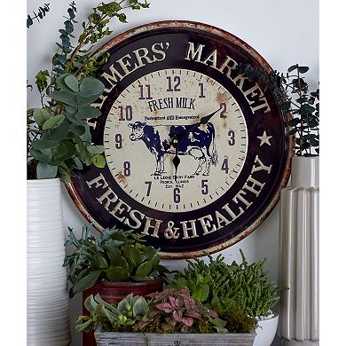 Stella & Eve Farmers Market Wall Clock 2-piece Set