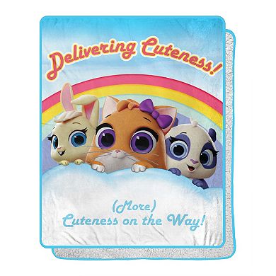 T.O.T.S. Delivering Cuteness Silk Touch Sherpa Throw