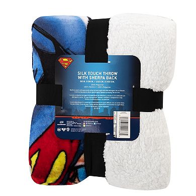 Superman American Hero Oversized Silk Touch Sherpa Throw
