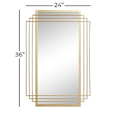 CosmoLiving by Cosmopolitan Art Deco Wall Mirror