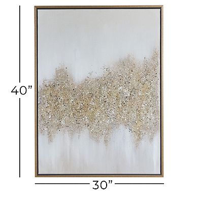 CosmoLiving by Cosmopolitan Abstract Glitter Wall Art