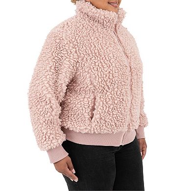 Plus Size Fleet Street Faux-Fur Cropped Jacket