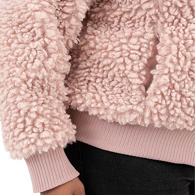 Plus Size Fleet Street Faux-Fur Cropped Jacket