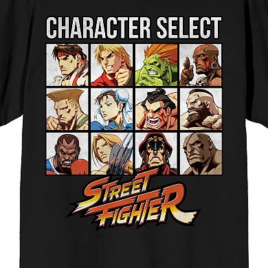 Men's Street Fighter Character Select Tee