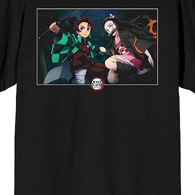 Men's Demon Slayer Siblings Anime Tee