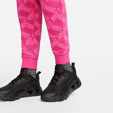 Women's Nike Sportswear Essentials Printed Fleece Midrise Pants