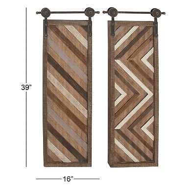 Stella & Eve Fir Wall Decor 2-piece Set