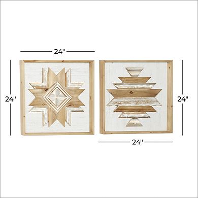 Stella & Eve Wood Wall Decor 2-piece Set