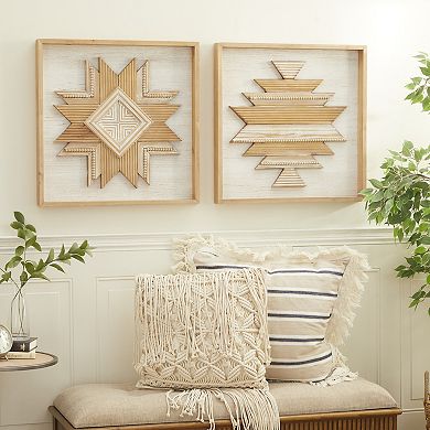 Stella & Eve Wood Wall Decor 2-piece Set