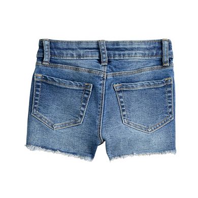 Girls 4-12 Jumping Beans® Raw-Hem Denim Shortie Shorts