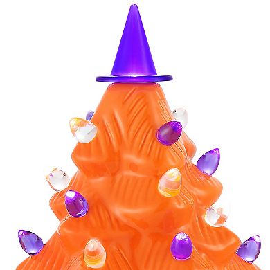 Mr. Halloween Orange Halloween Tree Table Decor