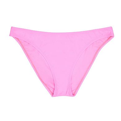 Juniors' Ninety-Nine° High Leg V-Waist Swim Bottoms