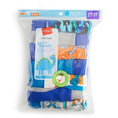 Toddler Boy Hanes Ultimate® 9-Pack Dino Briefs