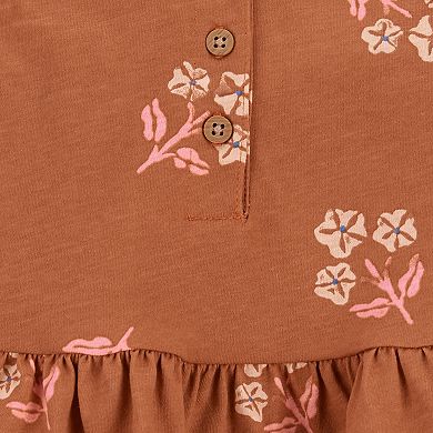 Baby Girl Carter's Floral Peplum Sunsuit