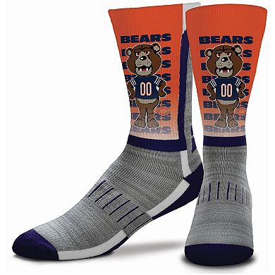 Youth For Bare Feet Chicago Bears Mascot V-Curve Crew Socks