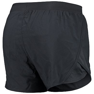 Women's Under Armour Black Maryland Terrapins Fly By Run 2.0 Performance Shorts