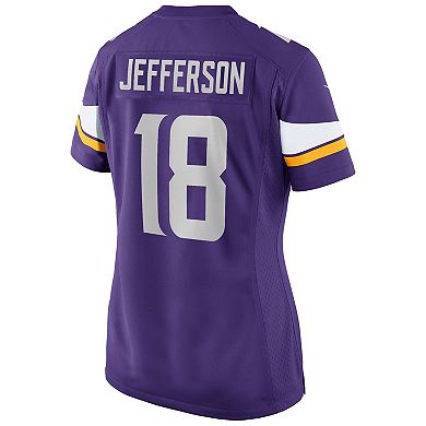 Women's Nike Justin Jefferson Purple Minnesota Vikings Player Game Jersey