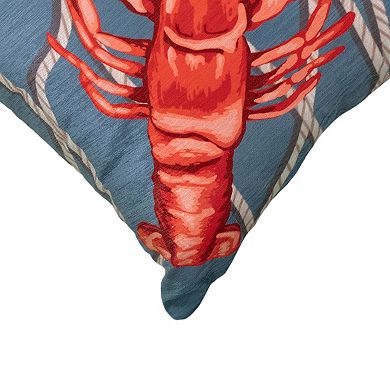Liora Manne Illusions Lobster Net Indoor Outdoor Throw Pillow