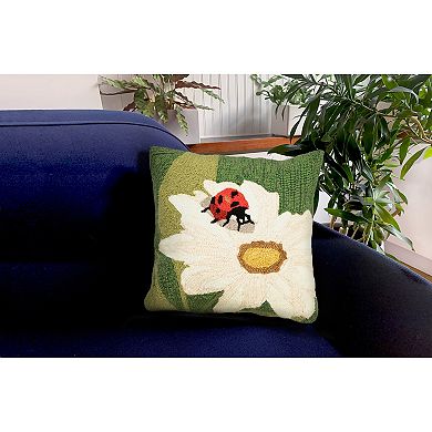 Liora Manne Frontporch Ladybug Indoor Outdoor Throw Pillow