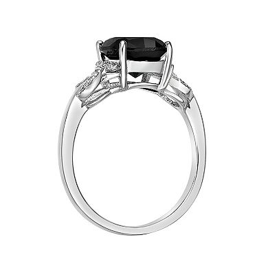 Gemminded Sterling Silver Onyx Ring