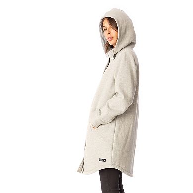 Women's Hurley Hooded Fleece Walker Coat