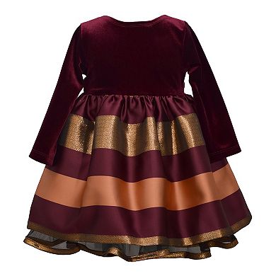 Baby & Toddler Girl Bonnie Jean Velvet Taffeta Dress