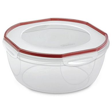 Sterilite Ultra Seal 8.10 Quart Plastic Food Storage Bowl Container, 2 Pack