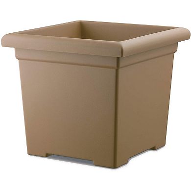 HC Companies ROS15500A34 15.5-Inch Square Accent Planter, Sandstone Tan (2 Pack)