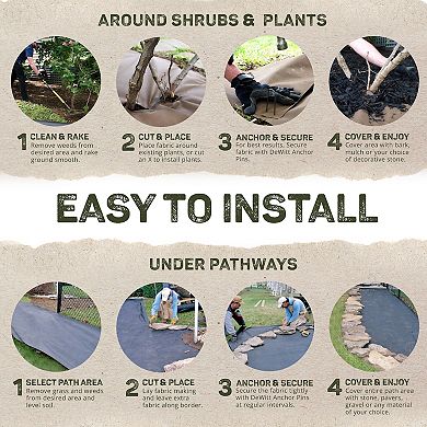DeWitt NAT3300 3 x 300 Ft Natural Biodegradable Paper Mulch Garden Weed Barrier