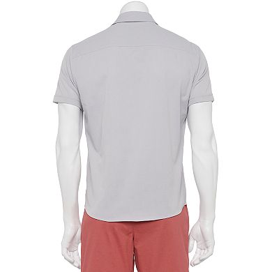 Men's Apt. 9® Regular-Fit Athleisure Untucked Tech Button-Down Shirt