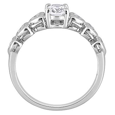 Stella Grace Sterling Silver Lab-Created White Sapphire Ring