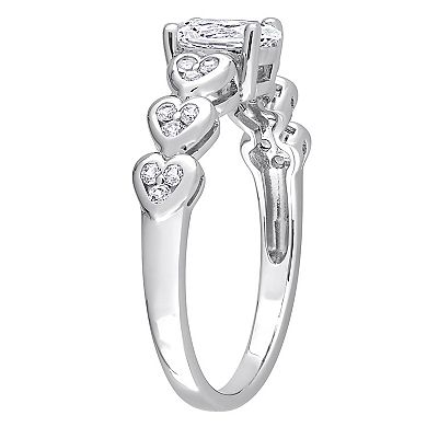 Stella Grace Sterling Silver Lab-Created White Sapphire Ring