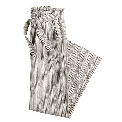 Juniors' SO® Wide Leg Linen Pants