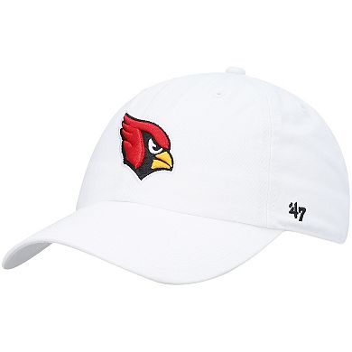 Men's '47 White Arizona Cardinals Clean Up Adjustable Hat