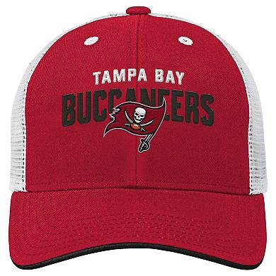 Preschool Red/White Tampa Bay Buccaneers Core Lockup Mesh Back Snapback Hat
