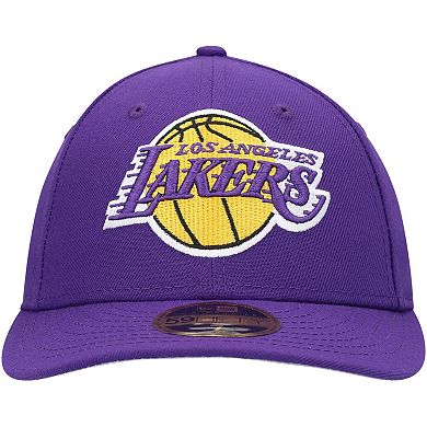 Men's New Era Purple Los Angeles Lakers Team Low Profile 59FIFTY Fitted Hat