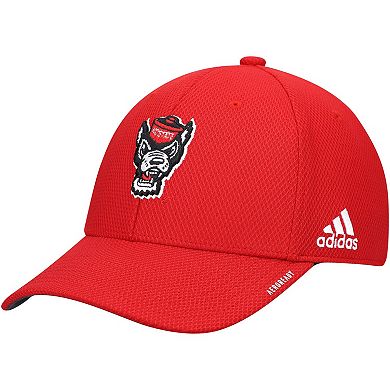 Men's adidas Red NC State Wolfpack 2021 Sideline Coaches AEROREADY Flex Hat