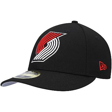 Men's New Era Black Portland Trail Blazers Team Low Profile 59FIFTY Fitted Hat