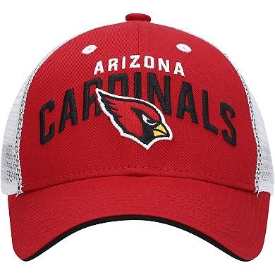 Youth Cardinal/White Arizona Cardinals Core Lockup Snapback Hat