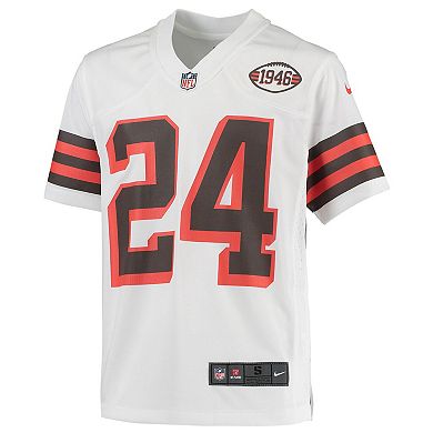 Youth Nike Nick Chubb White Cleveland Browns Game Jersey